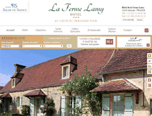 Tablet Screenshot of ferme-lamy.com